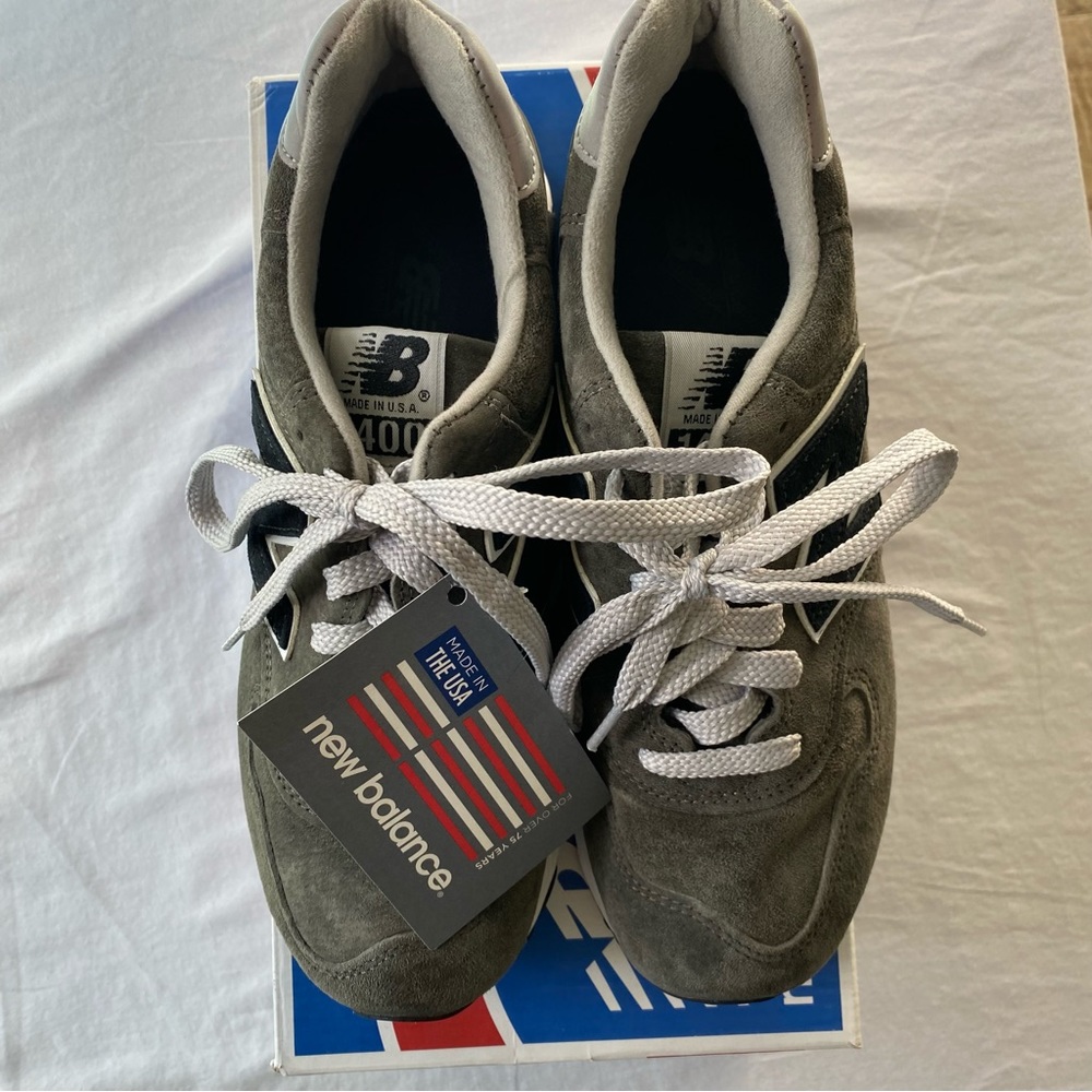 New Balance for J.Crew 1400 sneakers, military grey, men's size 7 US - Picture 2 of 12